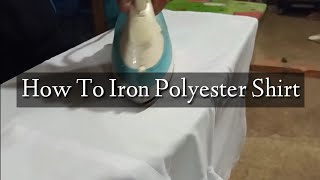 Iron Man | How To Iron Polyester Shirt