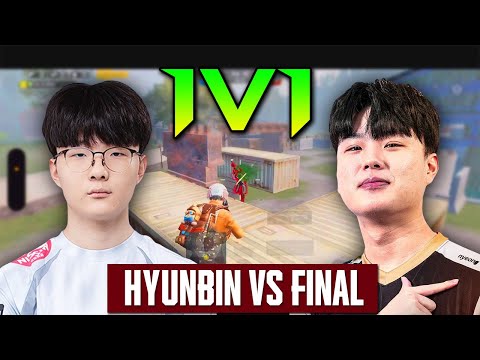 PUBG Mobile South Korea : TDM Fight 1v1 - DRX.HYUNBIN vs FN.FINAL