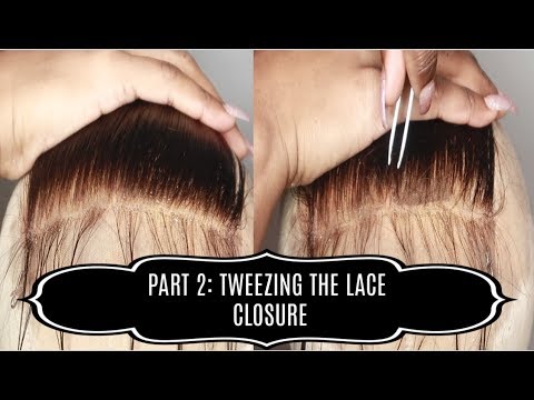How To Pluck A Lace Closure (Beginner Friendly)