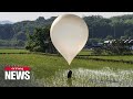 Around 150 balloons found with excrement suspected to be from North Korea