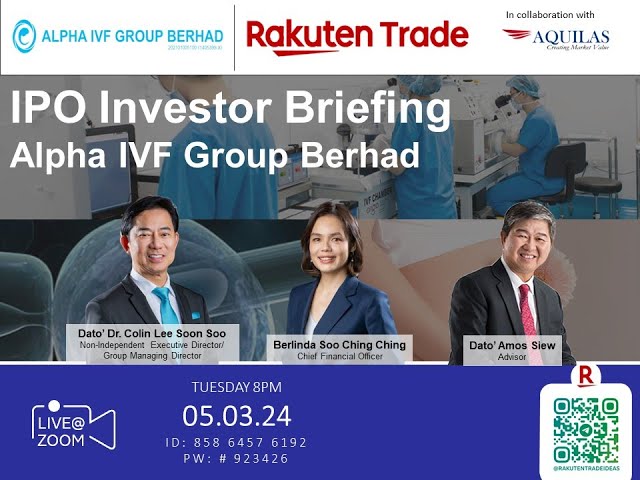 Rakuten Trade Ideas 🎯 Webinar - Alpha IVF Group Berhad