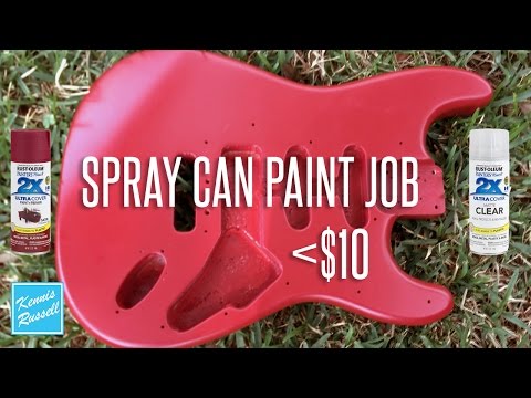 Can You Paint a Guitar With Spray Paint For Less Than $10?
