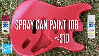 Can You Paint a Guitar With Spray Paint For Less Than $10?