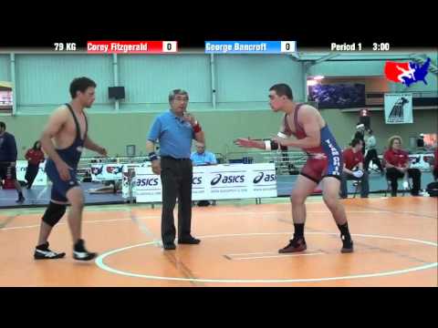 Corey Fitzgerald vs. George Bancroft at 2013 ASICS University Nationals - GR