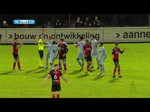 Samenvatting De Treffers - Rijnsburgse Boys 2-2 (6-5 na penalty's, 27-10-2021)