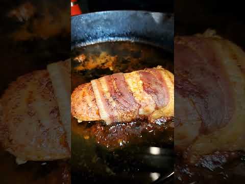 Bacon Wrapped Moist Pork Chops #shorts