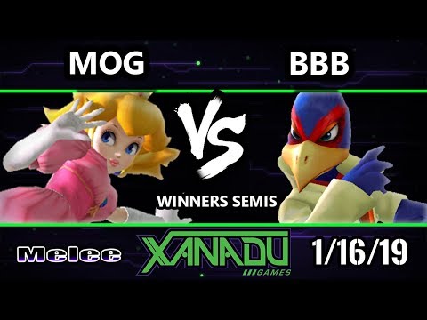 S@X 285 SSBM - MoG (Peach) Vs. BBB (Falco)  - Smash Melee Winners Semis