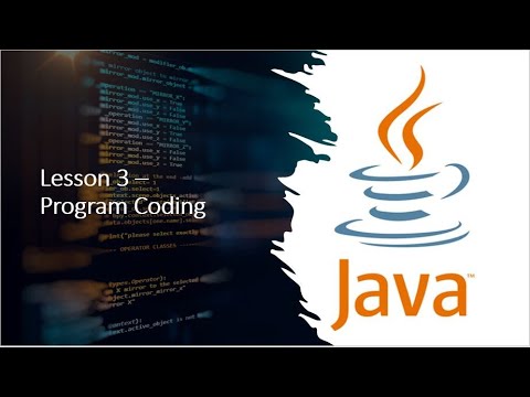 Lesson 3 Program Coding Java Programming