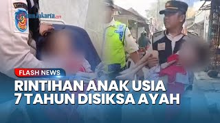 Rintihan Anak Disiksa Ayah Kandungnya di Pasar Kebayoran Lama Jaksel, Tubuh Kurus Penuh Luka