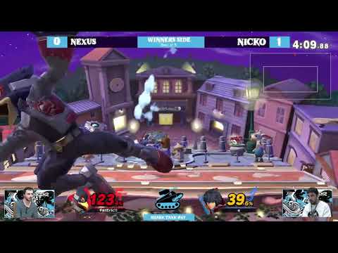 Shark Tank #47  Winners Semi Final   Nicko Shulk Vs  Nexus Falco   SSBU Tournament