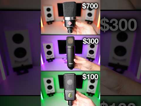 $100 vs $300 vs $700 Mic (Singing Vocals)