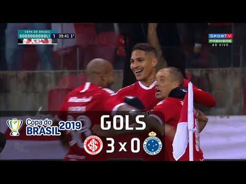 Gols - Internacional 3 x 0 Cruzeiro - Semifinal Copa do Brasil 2019 - Sportv