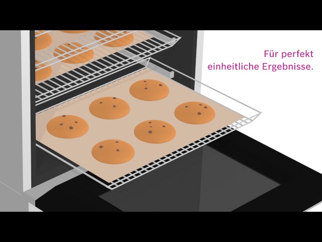 Video Teaser für Backöfen und Herde der Serie 8 von Bosch: Mit 4D Heißuft.