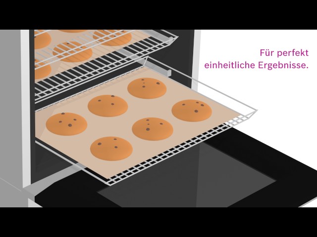 Video teaser for Backöfen und Herde der Serie 8 von Bosch: Mit 4D Heißuft.