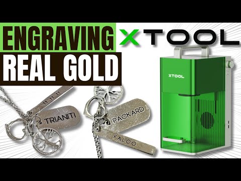 Watch The Xtool F1 Laser Transform Real Gold Into Stunning Jewelry!