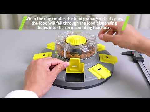 KADTC Pet Puzzle Toy Slow Feeder Dog Puzzles Bowl  Grey