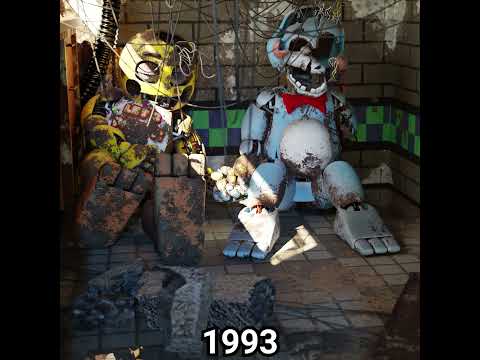 FNAF Movie Toy Bonnie & Toy Chica over the years
