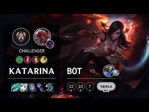 Katarina Bot vs Ezreal - BR Challenger Patch 10.16