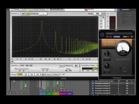 Audio Assault Transient Free VST AU Plugin - quick demo test