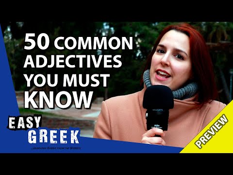 50 common Greek adjectives every beginner must know (Trailer) | Super Easy Greek 21