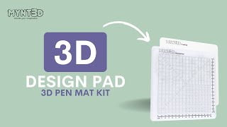 MYNT3D 3D Pen Mat Kit, DesignPad + FreePad