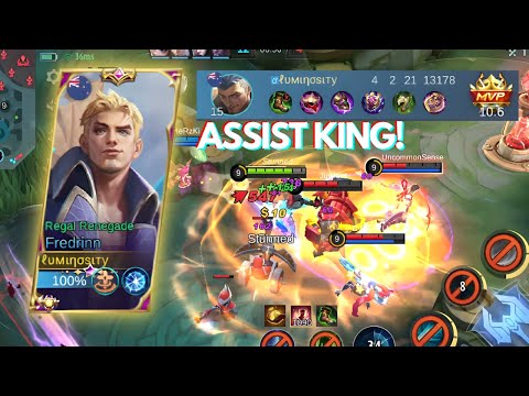 NON-STOP ROTATION AND GANKS! FREDRINN ROAM MONSTER! BEST FREDRINN BUILD 2023 | Mobile Legends