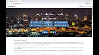 International Real Estate - How to list you property for sale at Landelity.com