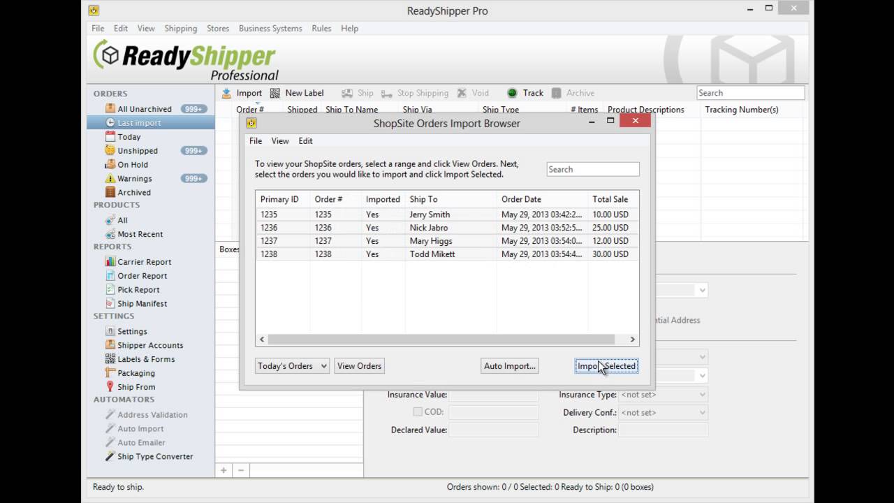 How to Setup the ShopSite Shipping Software Plugin in ReadyShipper