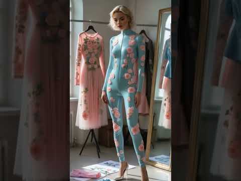 Latex Meets Floral Elegance 🌸 Dreamy Atelier Fashion Aesthetic