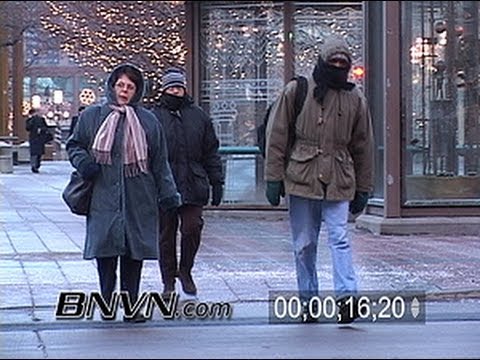 1/20/2004 Video of people in sub zero weather.