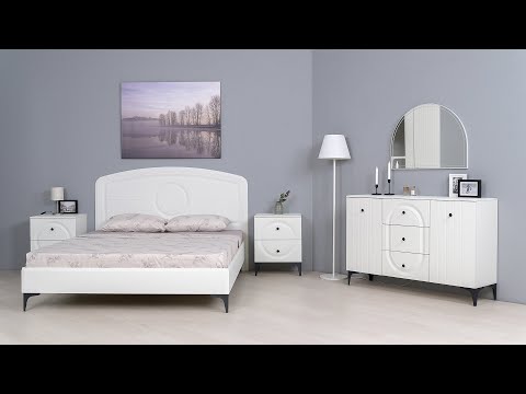 Миниатюра изображения товара Шкаф Mobi Валенсия 13.329 (белый РЕ шагрень/белый шагрень ПВХ)