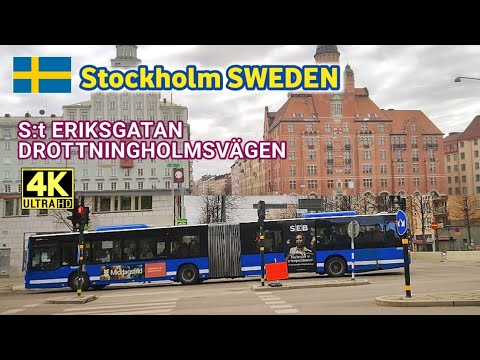 [4K] Sankt Eriksgatan, Drottningholmsvägen, Stockholm 🇸🇪 SWEDEN | WALKING TOUR 2023