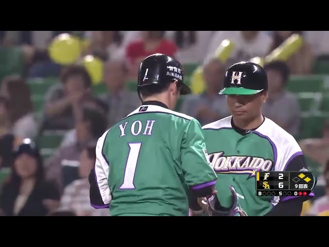 【9回表】ファイターズ・陽 三遊間を破る今日2本目のヒット!! 2016/5/18 H-F