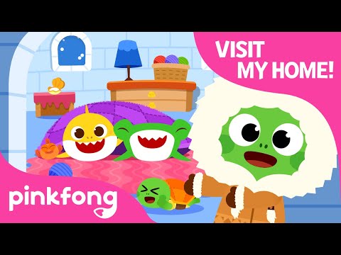 ようこそ、私の家へ｜サメの赤ちゃんと世界一周｜ピンポン童謡 (Welcome to My House | Around the World with Baby Shark | Pinkfong Songs for Children)