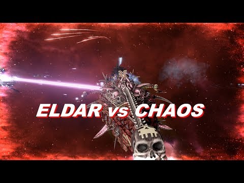Eldar vs Chaos! Rank 81, Heroic Difficulty, 1500 Points Mod - Battlefleet Gothic Armada