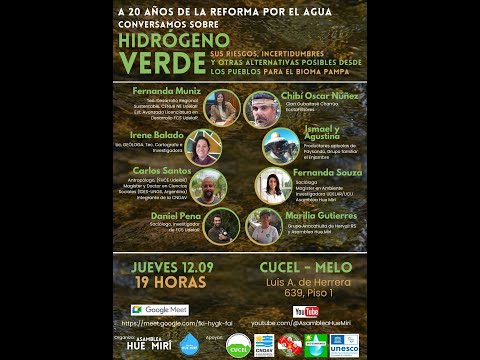CONVERSATORIO: Hidrógeno Verde y alternativas desde los pueblos para la Pampa - Asamblea Hue Mirî