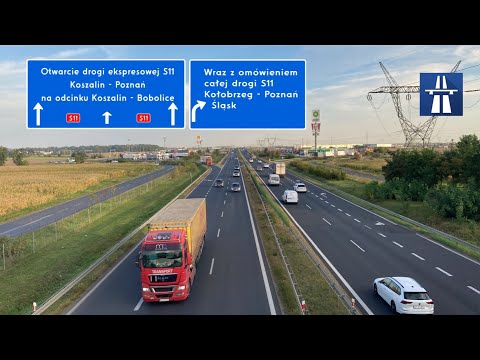 Opening of the S11 Koszalin - Bobolice expressway along with an overview of the entire S11 route