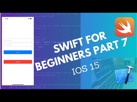 2021 Swift: for beginners part 7, build your first app(instagram profile story & Log In screen)