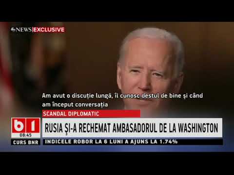 SCANDAL DIPLOMATIC: RUSIA SI-A RECHEMAT AMBASADORUL DE LA WASHINGTON_Stiri b1_18 martie 2021