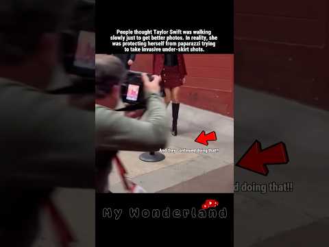 How Taylor Swift Stopped Walking Normally to Prevent Under-Skirt Photos! #taylorswift