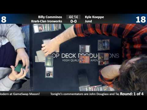 Modern w/ Commentary 5/9/17: Billy Comminos (Krark-Clan Ironworks) vs. Kyle Koeppe (Jund)