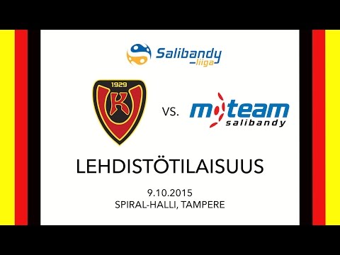 Miesten Liiga: Koovee–M-Team, 9.10.2015, Lehdistötilaisuus