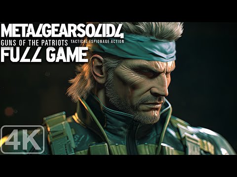 Metal Gear Solid 4 Guns of the Patriots｜Full Game Playthrough｜True 4K|60