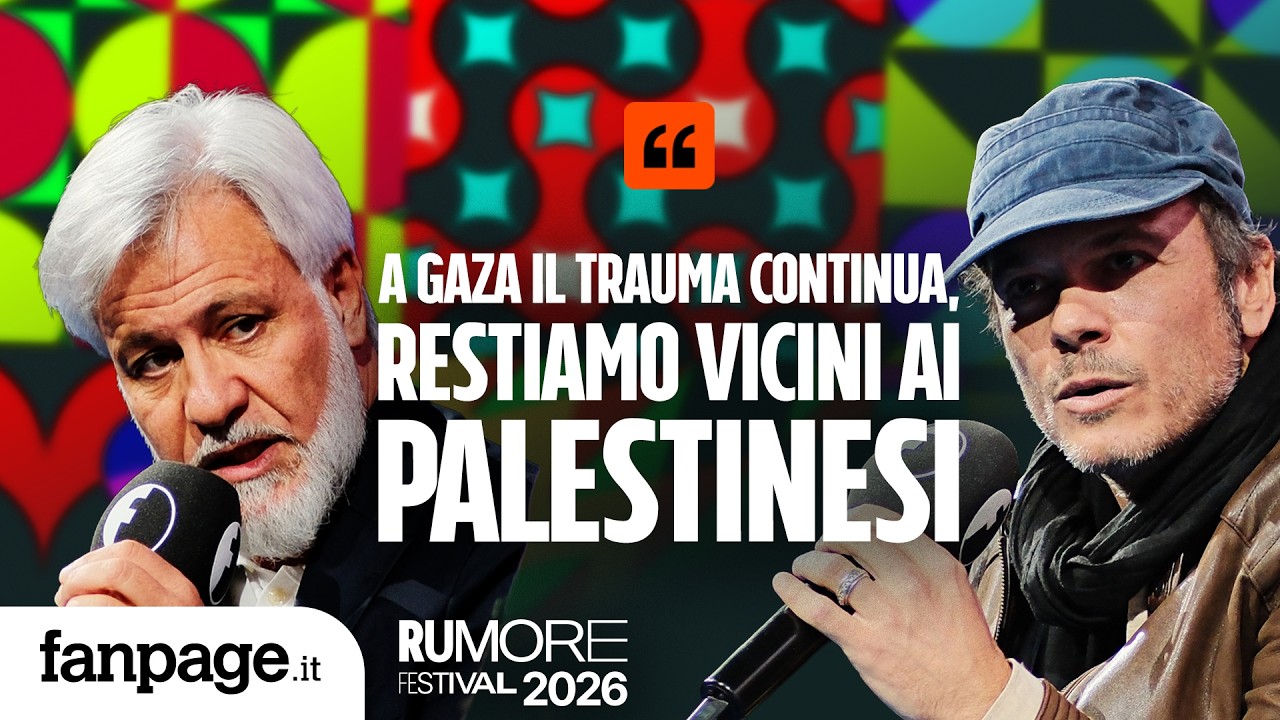 “A Gaza il trauma continua, restiamo vicini ai palestinesi”: Rizzi e Bucciarelli al Rumore Festival
