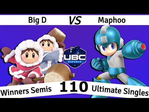 UBC Weekly #110 - Winners Semi Finals - Big D (Ice Climbers) Vs. Maphoo (Mega Man) - SSBU