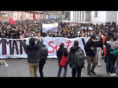 Gli immaturi siete voi, manifestazione degli studenti a Roma