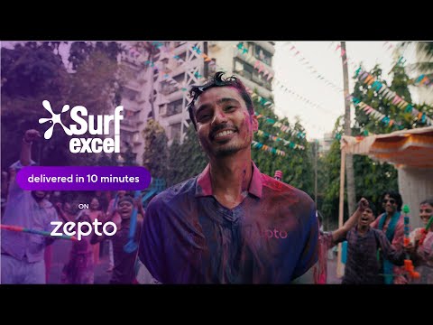 Play Holi stress-free with Surf delivered in 10 mins on Zepto