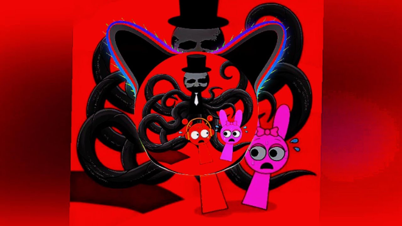 Creepy Sprunki Inrcedibox Mr.Black Horror Dark Phase 2 Music Video Avee Player Template