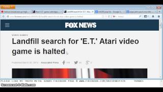 "ATARI E.T. GAMES UNEARTHED IN NEW MEXICO DESERT"