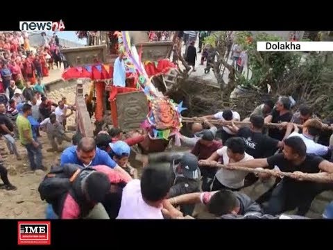 दोलखामा रातो मच्छिन्द्रनाथको रथयात्रा सुरु, रोमाञ्चक रथयात्रामा सयौं सहभागि - NEWS24 TV